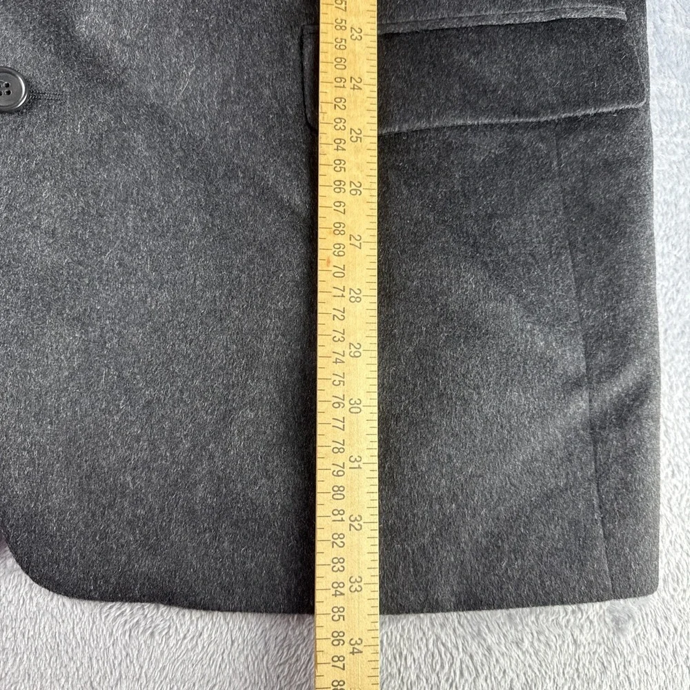 Bachrach Men's Blazer Wool Slate Gray 46L Made‎ In Israel Preppy Business Career